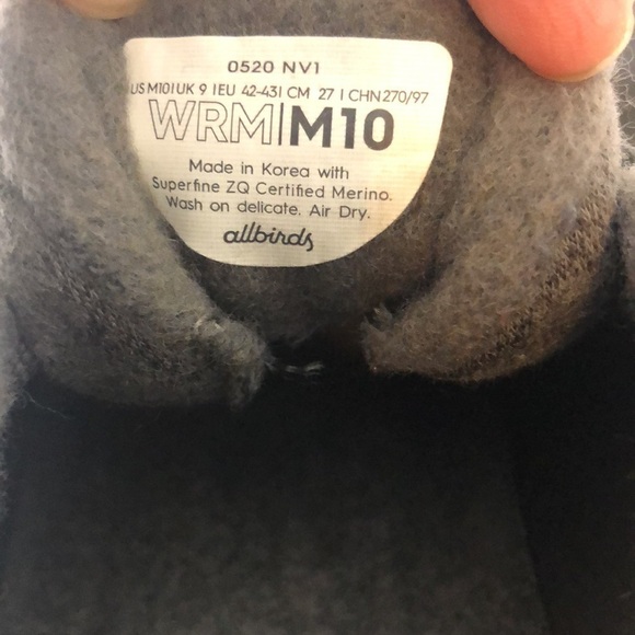Allbirds Wool Runners Grey 10 - Picture 8 of 9